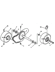 Wheel Assembly Repair Parts parts for Craftsman Gas Snowblower 536886540 from AppliancePartsPros.com