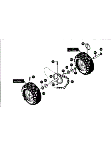 Wheel Assembly parts for Craftsman Snow Blower 536886610 from AppliancePartsPros.com