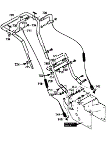 Handle Assembly parts for Craftsman Snow Blower 536886610 from AppliancePartsPros.com