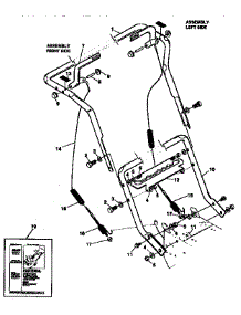 Handle Assembly Repair Parts parts for Sears Snow Blower 536886620 from AppliancePartsPros.com