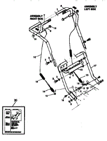 Handle Assembly parts for Craftsman Gas Snowblower 536886621 from AppliancePartsPros.com