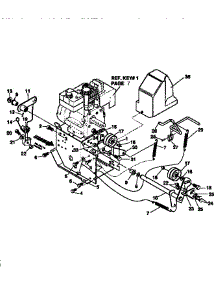 Frame Components parts for Craftsman Gas Snowblower 536886621 from AppliancePartsPros.com