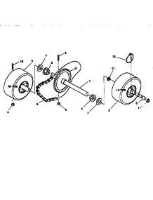 Wheel Assembly parts for Craftsman Gas Snowblower 536886621 from AppliancePartsPros.com