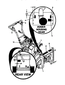 Decals parts for Craftsman Gas Snowblower 536886621 from AppliancePartsPros.com