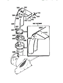 Discharge Chute Assembly parts for Craftsman Snow Blower 536886623 from AppliancePartsPros.com