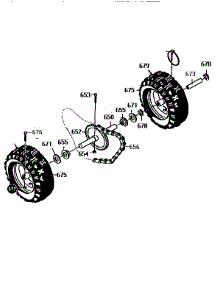 Wheel Assembly parts for Craftsman Gas Snowblower 536886650 from AppliancePartsPros.com
