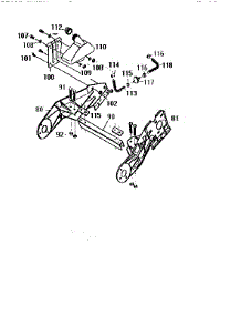 Frame Components Assembly parts for Craftsman Snow Blower 536886750 from AppliancePartsPros.com