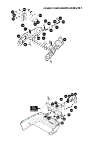Frame Components Assembly parts for Craftsman Electric Snowblower 536886760 from AppliancePartsPros.com