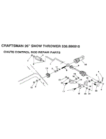 Chute Control Rod parts for Craftsman Gas Snowblower 536886810 from AppliancePartsPros.com