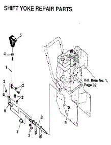 Shift Yoke parts for Craftsman Gas Snowblower 536886810 from AppliancePartsPros.com