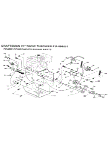 Frame Components parts for Craftsman Gas Snowblower 536886810 from AppliancePartsPros.com