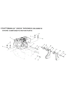 Engine Components parts for Craftsman Gas Snowblower 536886810 from AppliancePartsPros.com
