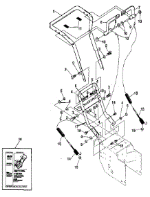 Handle Assembly parts for Craftsman Gas Snowblower 536886811 from AppliancePartsPros.com