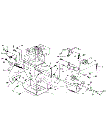 Frame Components parts for Craftsman Gas Snowblower 536886811 from AppliancePartsPros.com