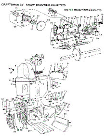 Motor Mount Frame parts for Craftsman Gas Snowblower 536887220 from AppliancePartsPros.com