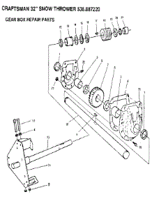 Gear Box parts for Craftsman Gas Snowblower 536887220 from AppliancePartsPros.com