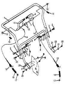 Handle Assembly parts for Craftsman Gas Snowblower 536887221 from AppliancePartsPros.com