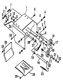Frame parts for Craftsman Gas Snowblower 536887221 from AppliancePartsPros.com