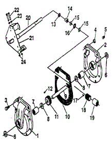 Gear Case Assembly parts for Craftsman Gas Snowblower 536887221 from AppliancePartsPros.com