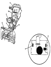 Decals parts for Craftsman Gas Snowblower 536887221 from AppliancePartsPros.com