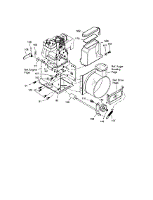 Frame parts for Craftsman Gas Snowblower 536887251 from AppliancePartsPros.com