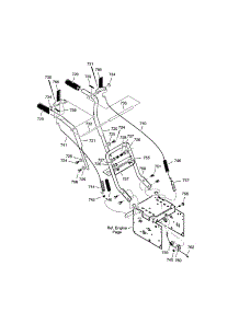 Handle parts for Craftsman Gas Snowblower 536887251 from AppliancePartsPros.com