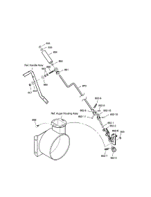 Chute Rod parts for Craftsman Gas Snowblower 536887251 from AppliancePartsPros.com