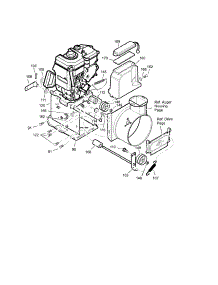 Frame parts for Craftsman Gas Snowblower 536887751 from AppliancePartsPros.com