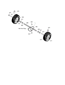 Wheel Assembly parts for Craftsman Gas Snowblower 536887751 from AppliancePartsPros.com