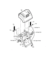 Control Panel parts for Craftsman Gas Snowblower 536887752 from AppliancePartsPros.com