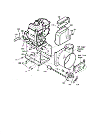 Frame parts for Craftsman Gas Snowblower 536887752 from AppliancePartsPros.com