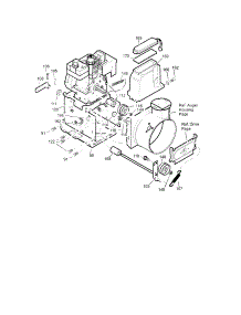 Frame parts for Craftsman Gas Snowblower 536887990 from AppliancePartsPros.com