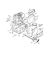 Frame parts for Craftsman Gas Snowblower 536887991 from AppliancePartsPros.com