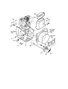 Frame parts for Craftsman Gas Snowblower 536887993 from AppliancePartsPros.com