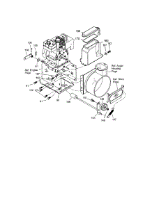Frame parts for Craftsman Gas Snowblower 536887994 from AppliancePartsPros.com