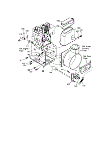 Frame parts for Craftsman Gas Snowblower 536887995 from AppliancePartsPros.com