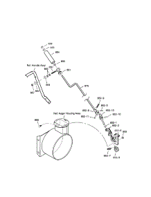 Chute Rod parts for Craftsman Gas Snowblower 536887995 from AppliancePartsPros.com