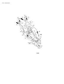 Handle parts for Craftsman Gas Snowblower 536887996 from AppliancePartsPros.com