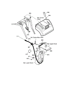 Remote Chute Control parts for Craftsman Gas Snowblower 536888110 from AppliancePartsPros.com