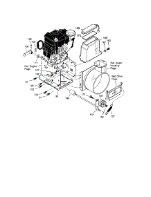 Frame parts for Craftsman Gas Snowblower 536888110 from AppliancePartsPros.com
