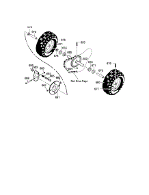 Wheel Assembly parts for Craftsman Gas Snowblower 536888110 from AppliancePartsPros.com