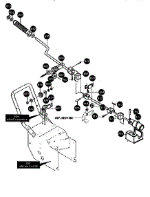 Chute Control Rod Assembly parts for Craftsman Gas Snowblower 536888400 from AppliancePartsPros.com