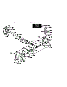 Gear Case Assembly parts for Craftsman Gas Snowblower 536888600 from AppliancePartsPros.com
