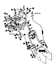 Handle Assembly parts for Craftsman Gas Snowblower 536888600 from AppliancePartsPros.com