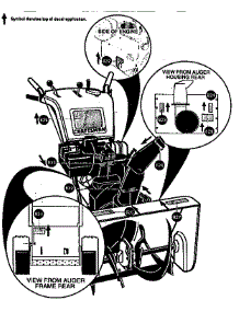 Decals parts for Craftsman Gas Snowblower 536888600 from AppliancePartsPros.com
