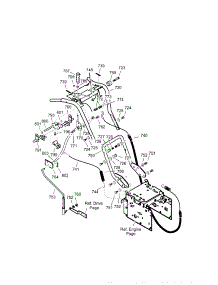 Handle Assembly parts for Craftsman Gas Snowblower 536889250 from AppliancePartsPros.com