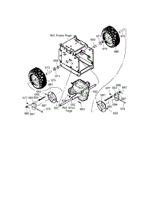 Wheel Assembly parts for Craftsman Gas Snowblower 536889250 from AppliancePartsPros.com