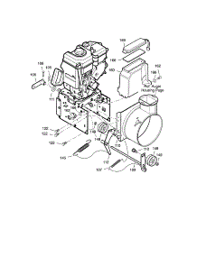 Frame parts for Craftsman Gas Snowblower 536889251 from AppliancePartsPros.com