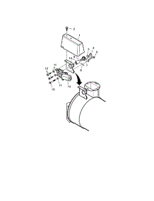 Motorized Chute Control Assembly parts for Craftsman Gas Snowblower 536889251 from AppliancePartsPros.com
