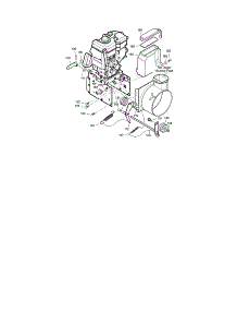 Frame parts for Craftsman Gas Snowblower 536889252 from AppliancePartsPros.com